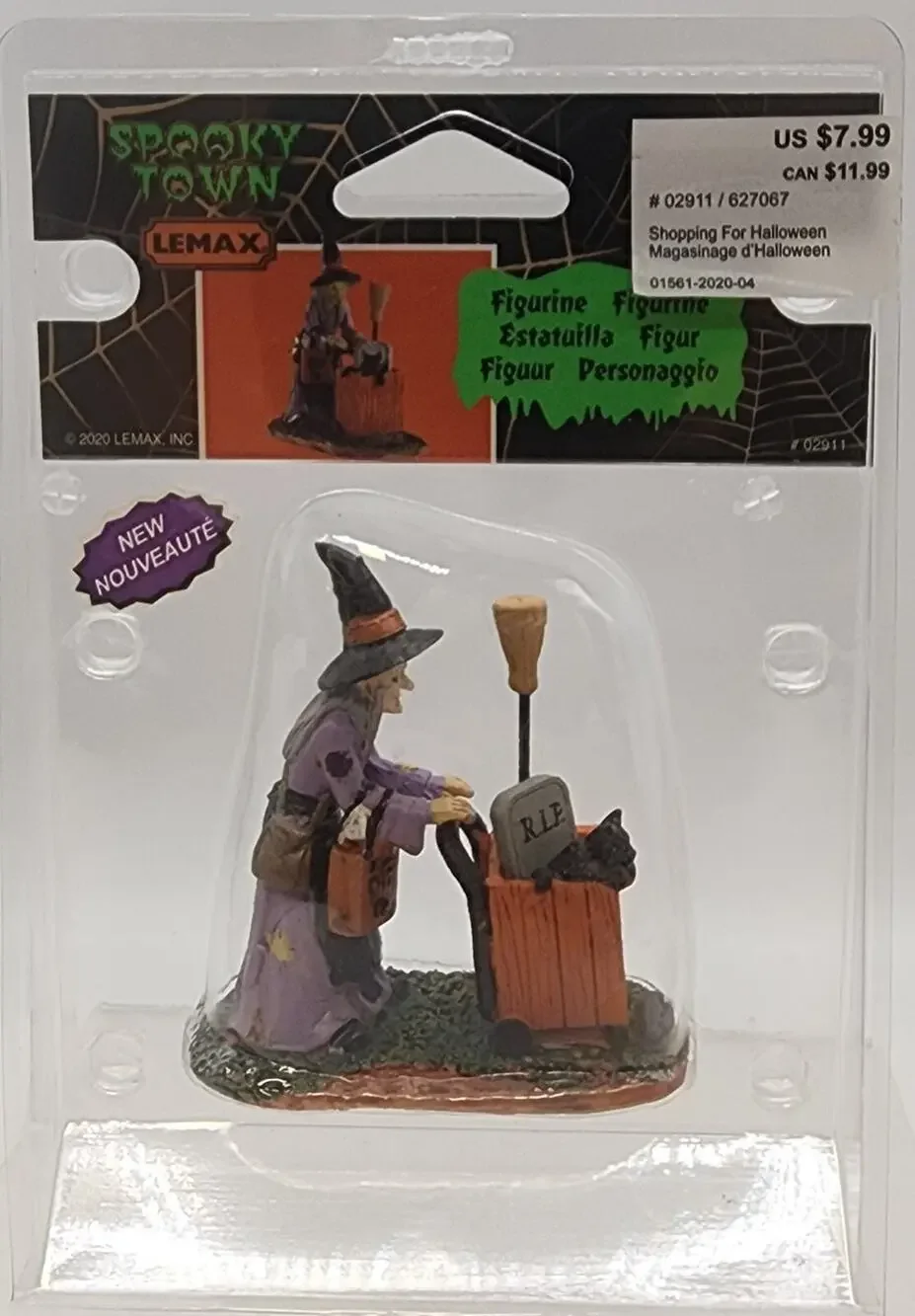 Lemax Spooky Town SHOPPING FOR HALLOWEEN Figure #02911 NEW IN PACKAGE 2020